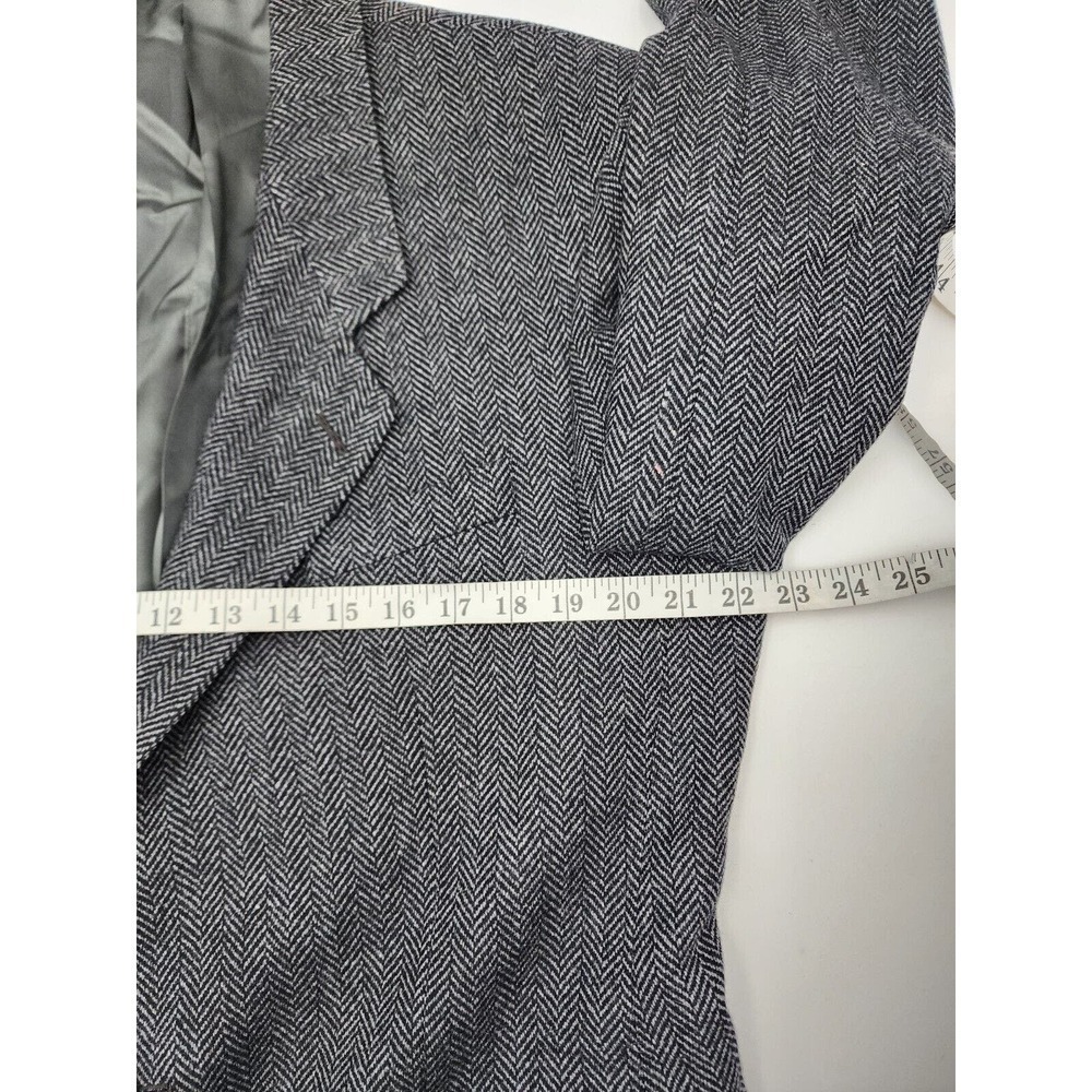 Yves Saint Laurent YSL Cashmere Wool Sport Coat Blazer Herringbone 42R - Picture 12 of 16